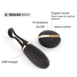 Prestaloveshop Secret Delight Gold Oeuf Vibrant Voice Control