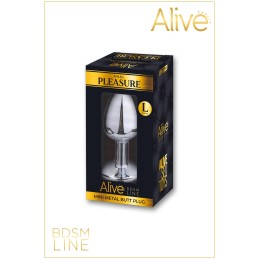 Prestaloveshop Metal Butt Plug Argent Alive BDSM