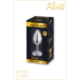 Prestaloveshop Metal Butt Plug Argent Alive BDSM