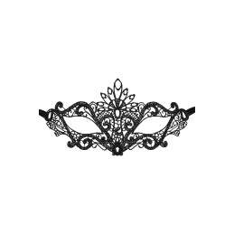 Prestaloveshop Etoile Masque en guipure noire