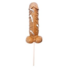 Prestaloveshop Sucette Penis Chocolat au Lait 17 Cm