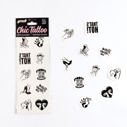 Prestaloveshop Set 10 tatoos Kinky temporaires