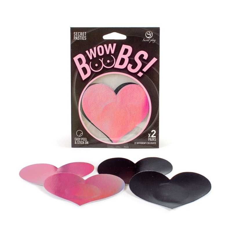 Prestaloveshop Cache tétons Nipple cur x2 paires noir &