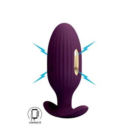 Prestaloveshop Jefferson Plug anal USB Vibrant fonction électro