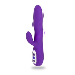 Prestaloveshop Vibromasseur Helin Rabbit Ondulation Violet Et