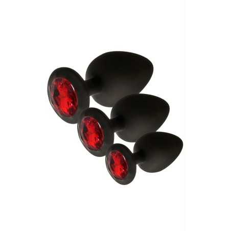 Prestaloveshop Joyas Set 3 Plugs Rosebud S-M-L