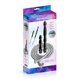 Prestaloveshop Kit Lavement Flexible de Douche 2 Canules 5 Jets