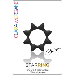 Prestaloveshop Star Ring - Anneau Noir étoile