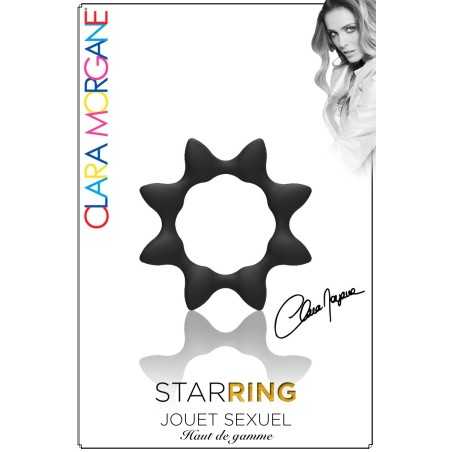 Prestaloveshop Star Ring - Anneau Noir étoile