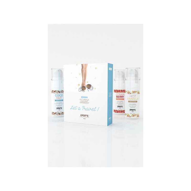 Prestaloveshop Coffret de 3 Huiles de Massage Gourmandes