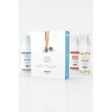 Prestaloveshop Coffret de 3 Huiles de Massage Gourmandes