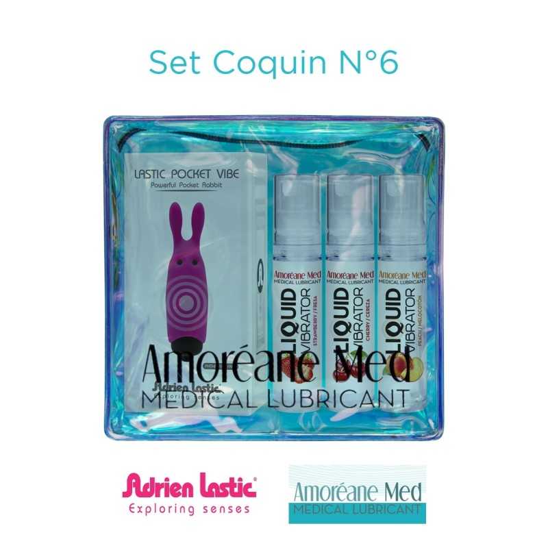 Prestaloveshop Set Coquin Mini Vibro et 3 Lub Vibrator N°6