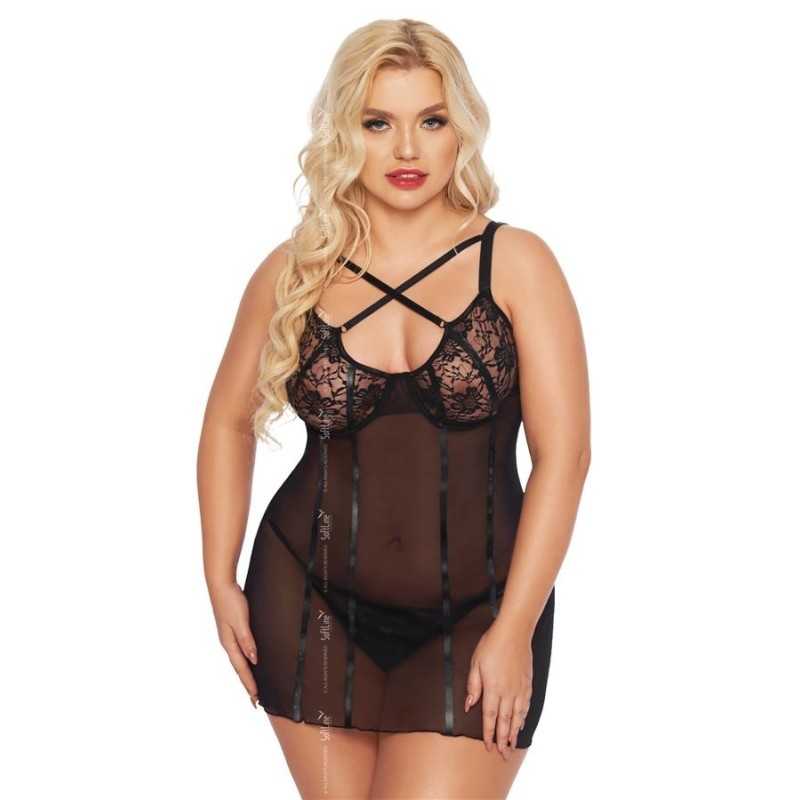 Prestaloveshop Cornelia Nuisette Noire Transparente Grande