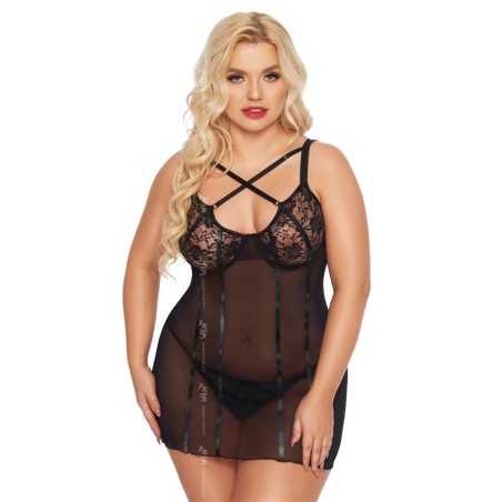 Prestaloveshop Cornelia Nuisette Noire Transparente Grande