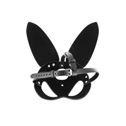 Prestaloveshop Masque Noir Lapin Simili Cuir