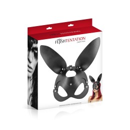 Prestaloveshop Masque Noir Lapin Simili Cuir